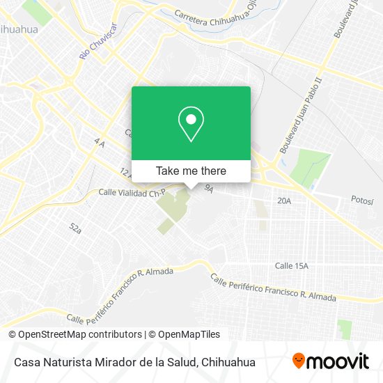 Casa Naturista Mirador de la Salud map
