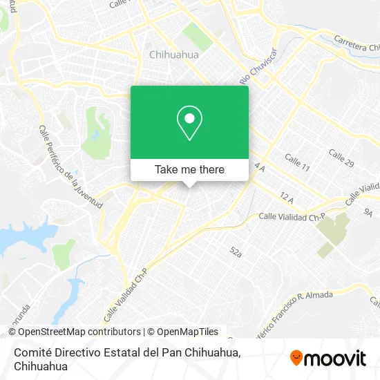 Mapa de Comité Directivo Estatal del Pan Chihuahua