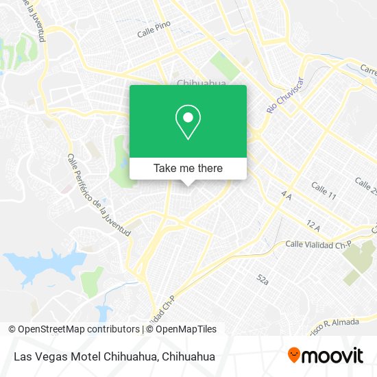 Mapa de Las Vegas Motel Chihuahua