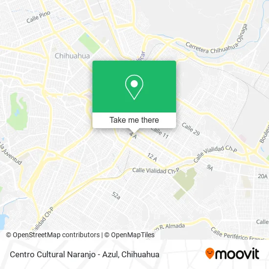Centro Cultural Naranjo - Azul map
