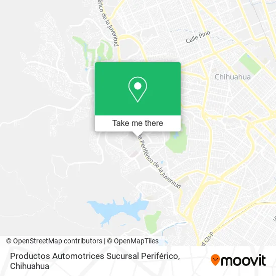 Productos Automotrices Sucursal Periférico map