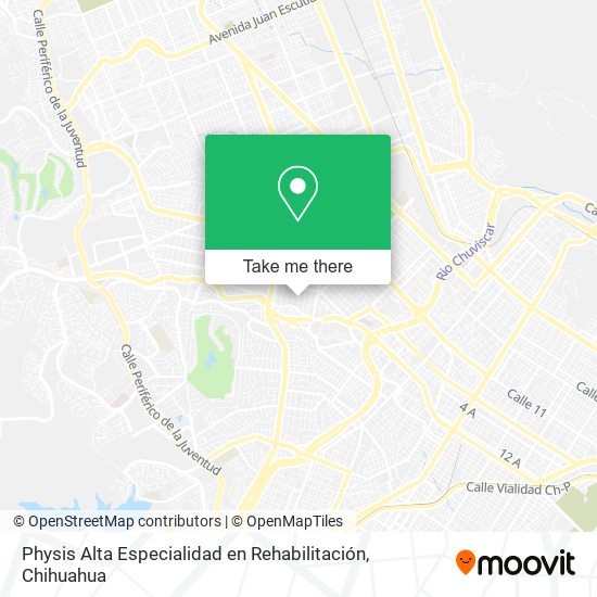 Physis Alta Especialidad en Rehabilitación map