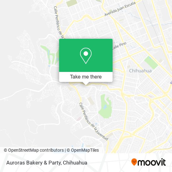 Mapa de Auroras Bakery & Party
