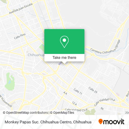 Monkey Papas Suc. Chihuahua Centro map