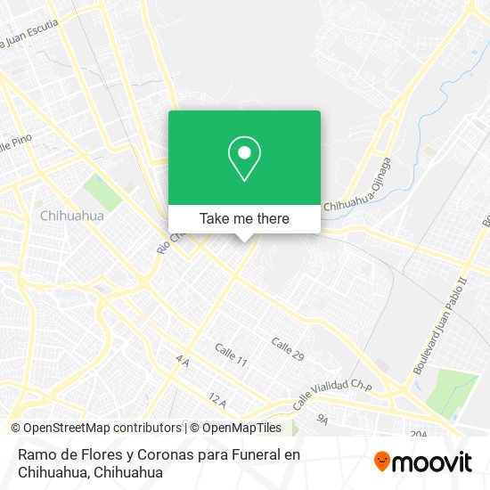 Mapa de Ramo de Flores y Coronas para Funeral en Chihuahua