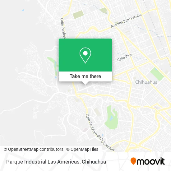 Mapa de Parque Industrial Las Américas