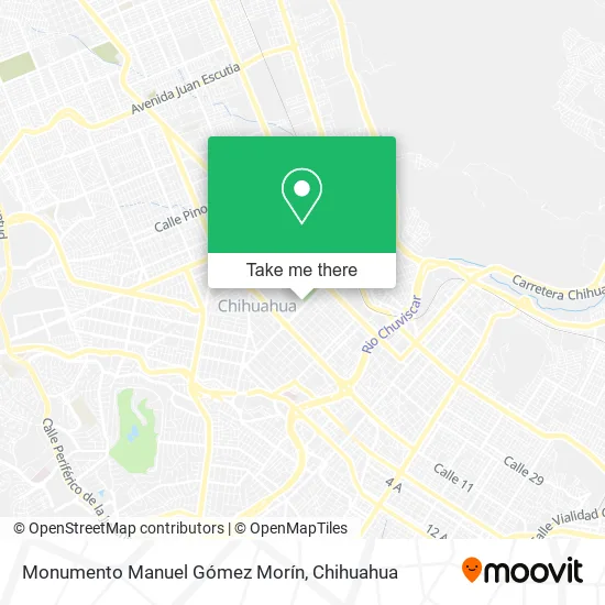 Mapa de Monumento Manuel Gómez Morín