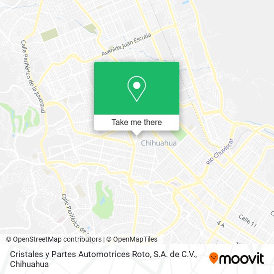 Cristales y Partes Automotrices Roto, S.A. de C.V. map
