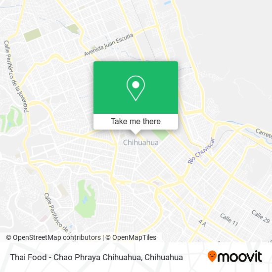 Thai Food - Chao Phraya Chihuahua map