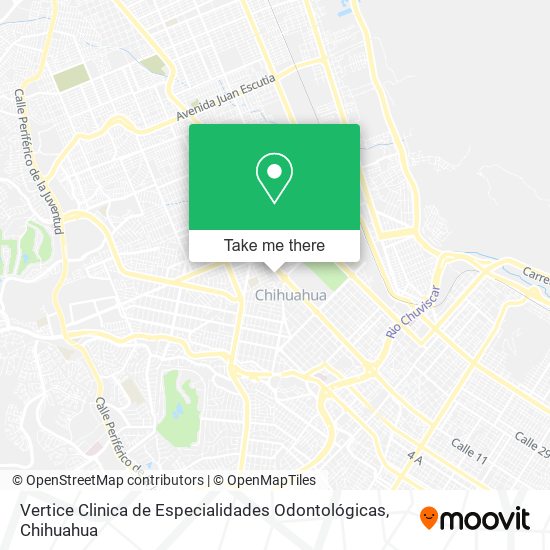 Mapa de Vertice Clinica de Especialidades Odontológicas