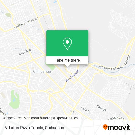 Mapa de V-Lidos Pizza Tonalá