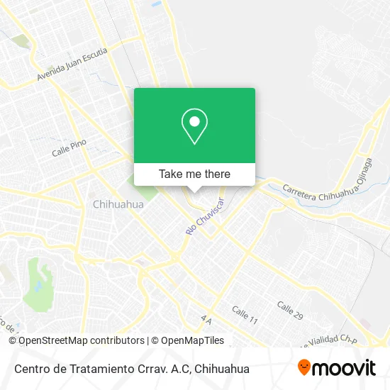 Mapa de Centro de Tratamiento Crrav. A.C