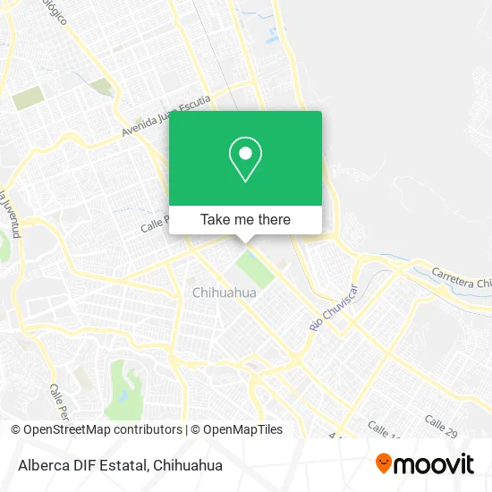 Alberca DIF Estatal map