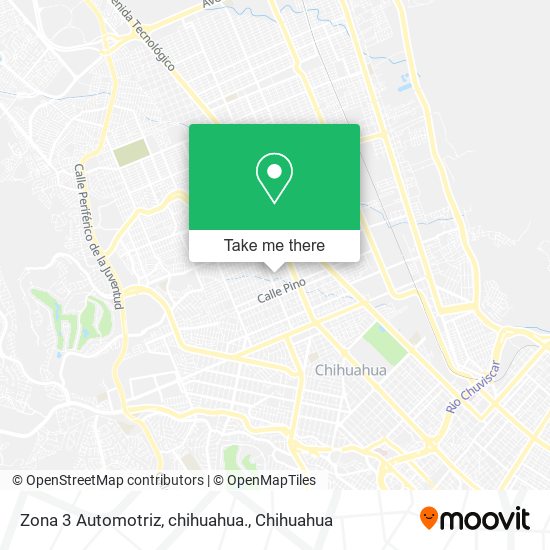 Zona 3 Automotriz, chihuahua. map