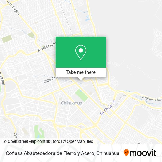 Cofiasa Abastecedora de Fierro y Acero map