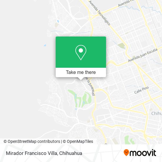 Mirador Francisco Villa map