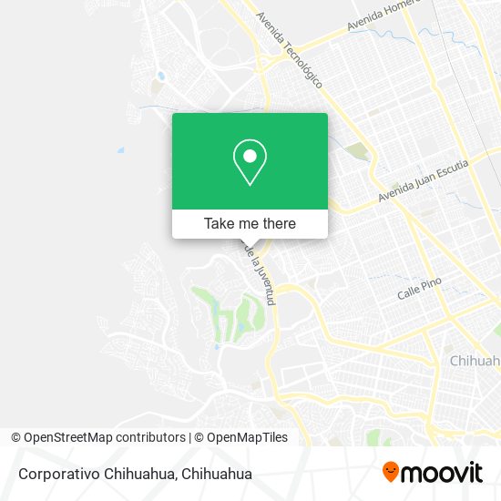 Corporativo Chihuahua map