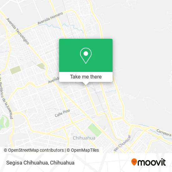 Mapa de Segisa Chihuahua