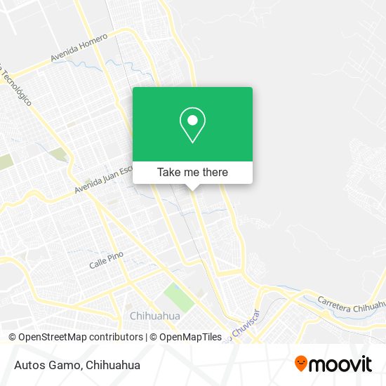 Mapa de Autos Gamo