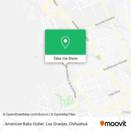 Mapa de American Baby Outlet -Las Granjas
