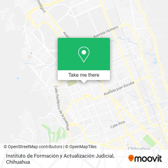 Instituto de Formación y Actualización Judicial map