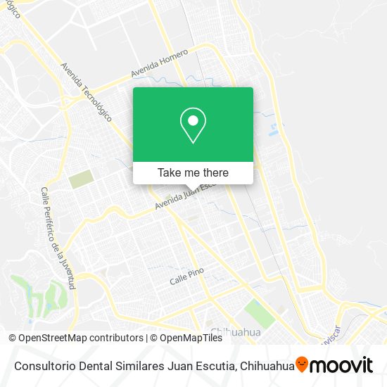 Consultorio Dental Similares Juan Escutia map