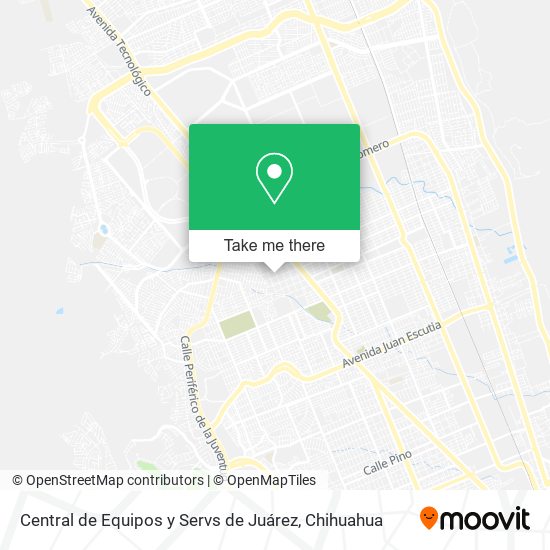 Mapa de Central de Equipos y Servs de Juárez