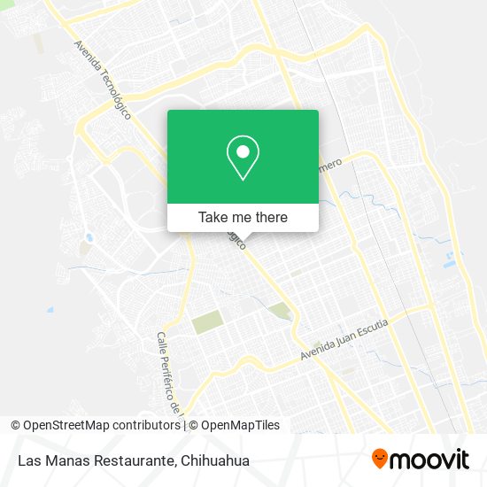 Mapa de Las Manas Restaurante