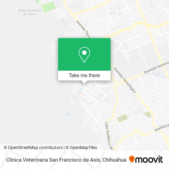 Clínica Veterinaria San Francisco de Asís map