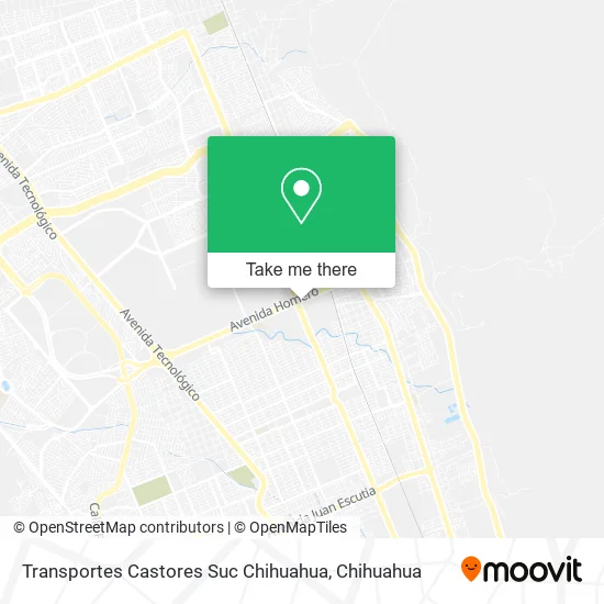Transportes Castores Suc Chihuahua map