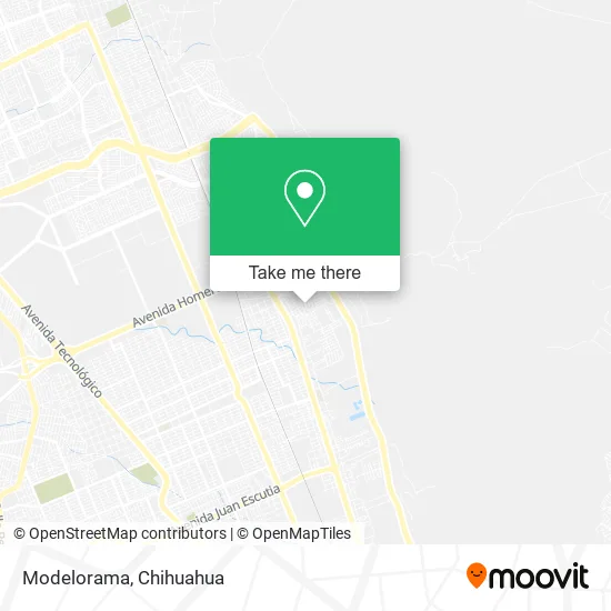 Modelorama map