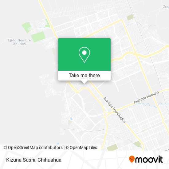 Kizuna Sushi map