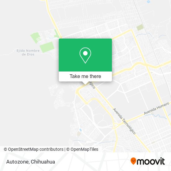 Mapa de Autozone