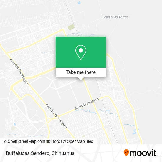 Buffalucas Sendero map