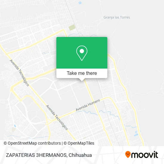 ZAPATERIAS 3HERMANOS map