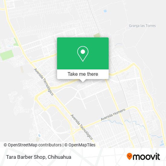 Tara Barber Shop map