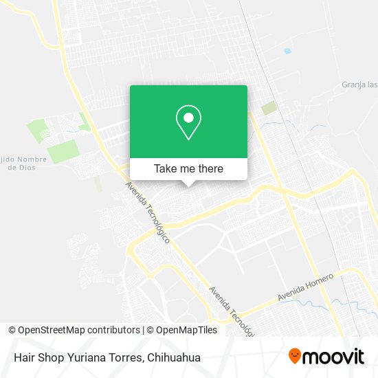 Hair Shop Yuriana Torres map