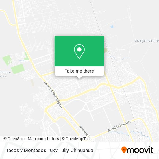 Mapa de Tacos y Montados Tuky Tuky