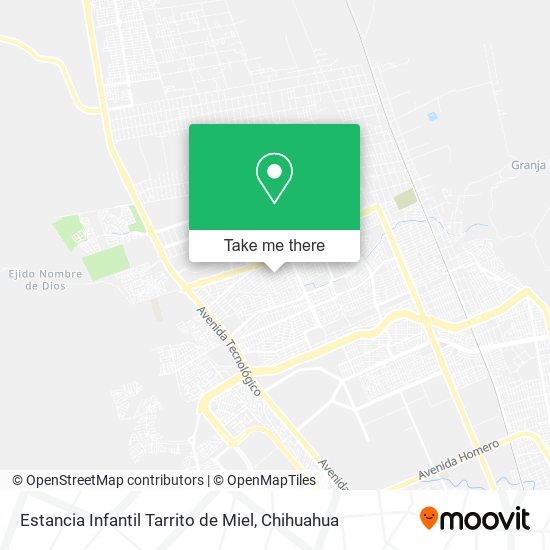 Mapa de Estancia Infantil Tarrito de Miel