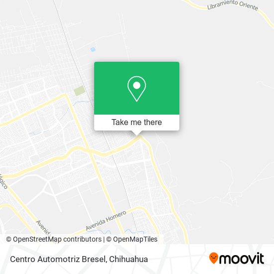 Mapa de Centro Automotriz Bresel