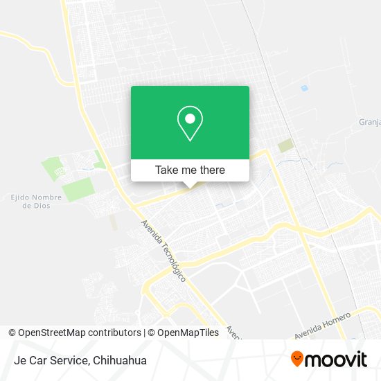 Mapa de Je Car Service