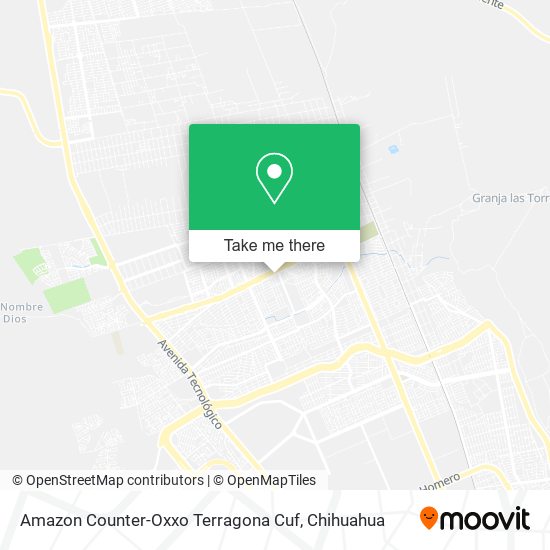 Mapa de Amazon Counter-Oxxo Terragona Cuf