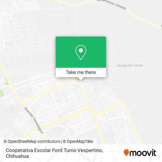 Cooperativa Escolar Ford Turno Vespertino map