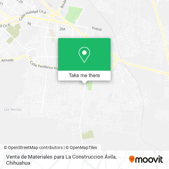 Mapa de Venta de Materiales para La Construccion Ávila