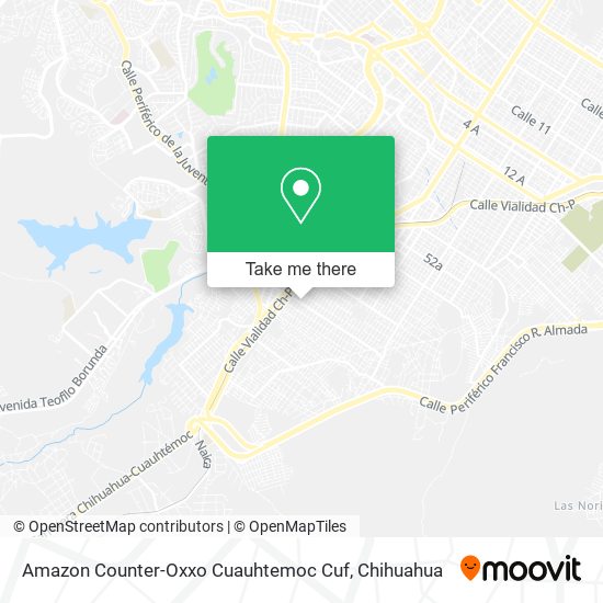 Amazon Counter-Oxxo Cuauhtemoc Cuf map
