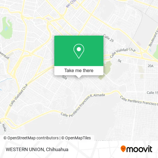 Mapa de WESTERN UNION