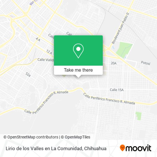 Mapa de Lirio de los Valles en La Comunidad
