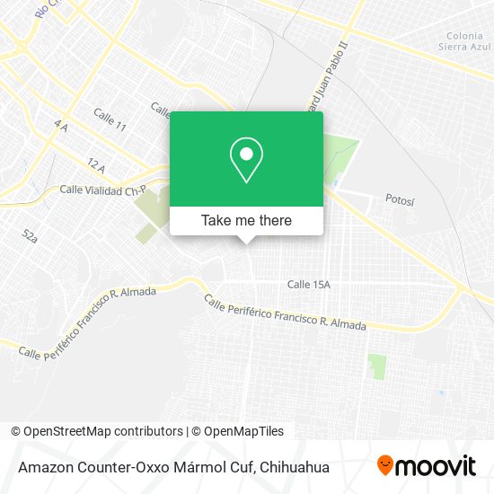 Amazon Counter-Oxxo Mármol Cuf map