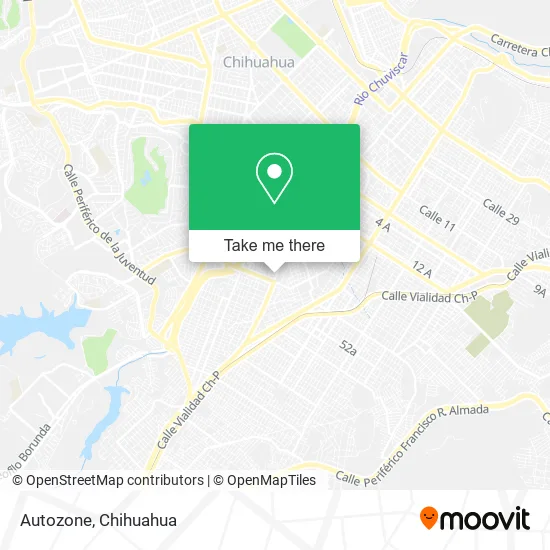 Mapa de Autozone
