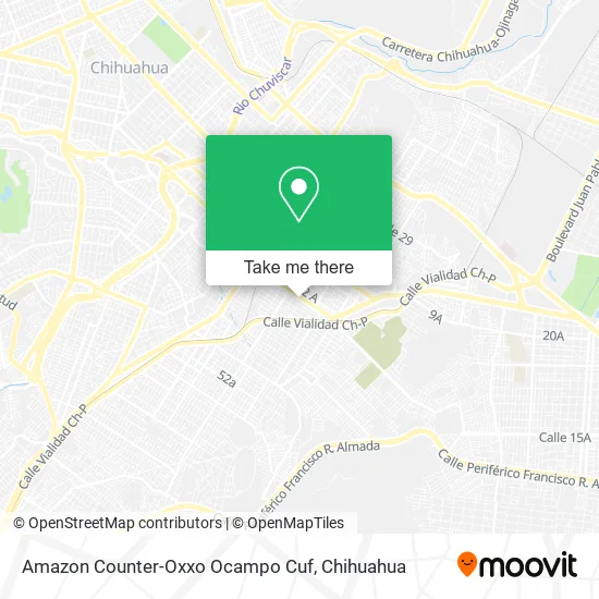 Mapa de Amazon Counter-Oxxo Ocampo Cuf